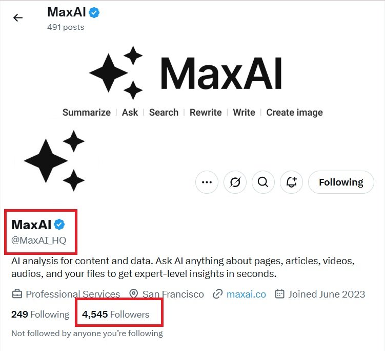 MaxAI,me twiiter
