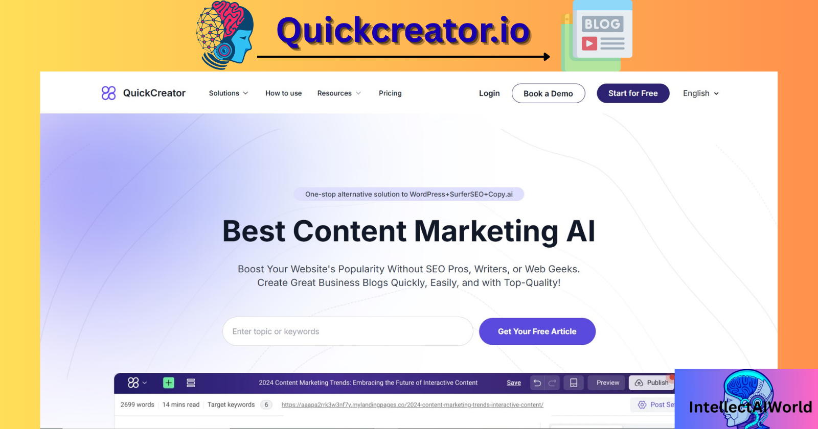 Transform Your Blog: Upgrade Your Content with QuickCreators's AI.