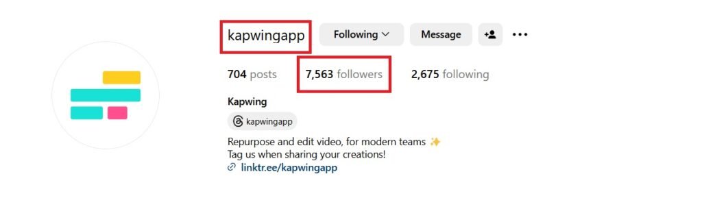 Kapwing Instagram