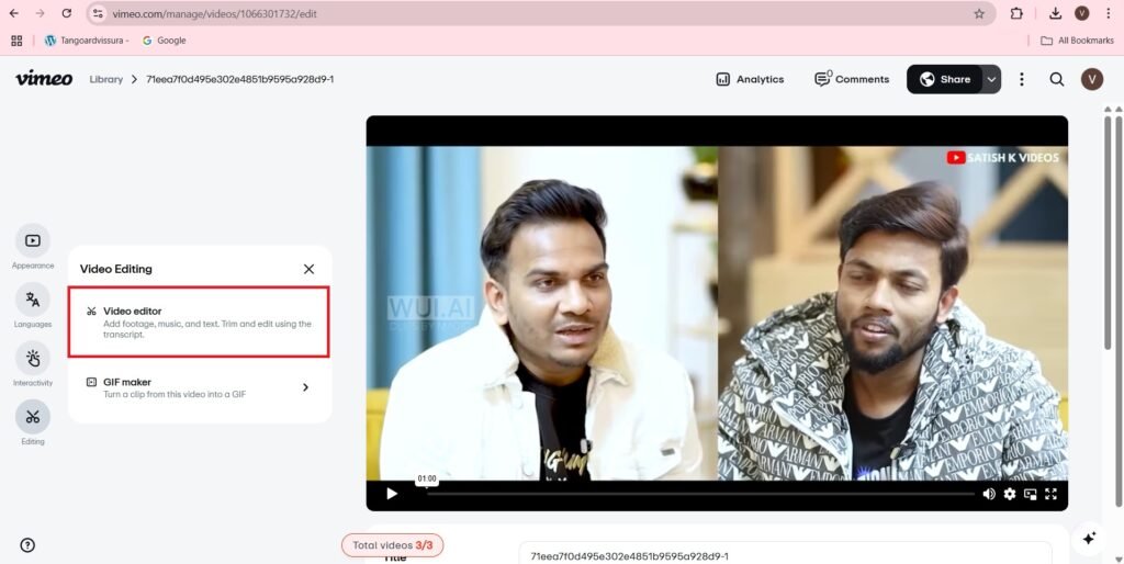 Video editor
