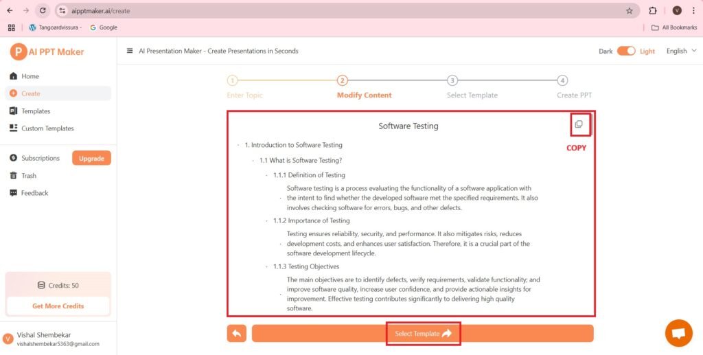 Software testing content