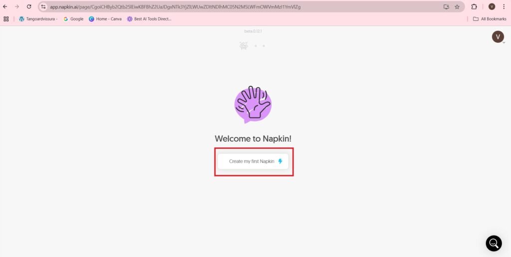 create my napkin
