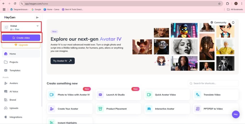 Create video