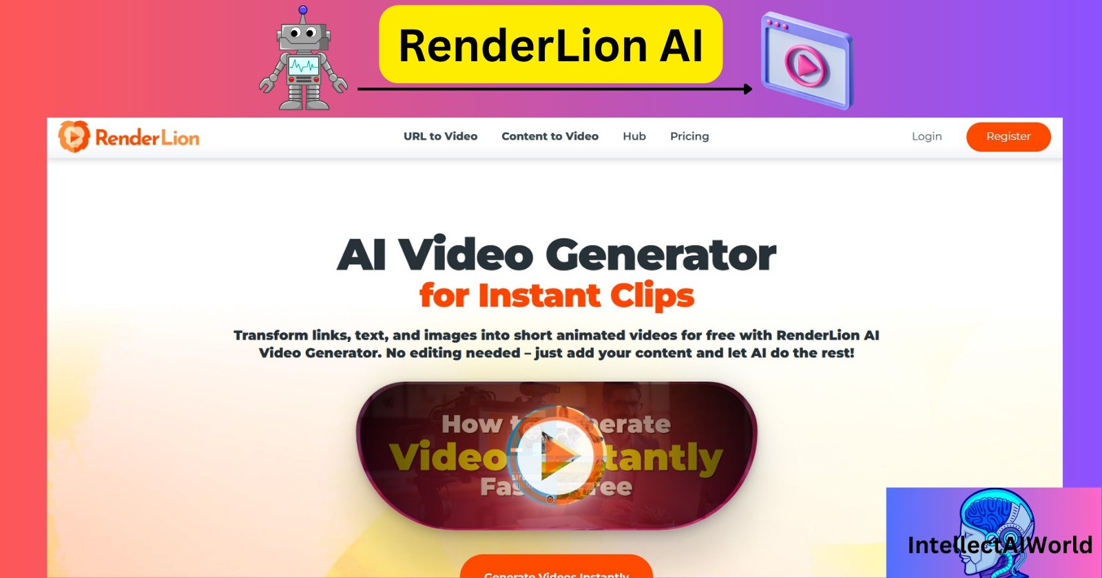 RenderLion: Breathe Life into Your Stories with Free AI Animation