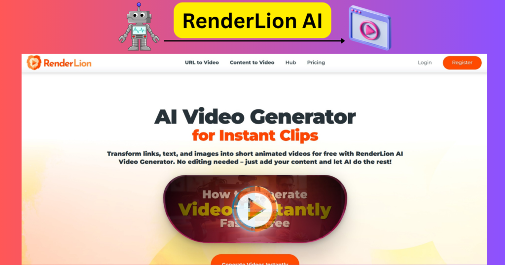 RenderLion: Breathe Life into Your Stories with Free AI Animation