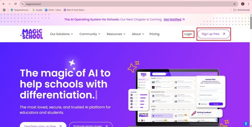 Sign up free