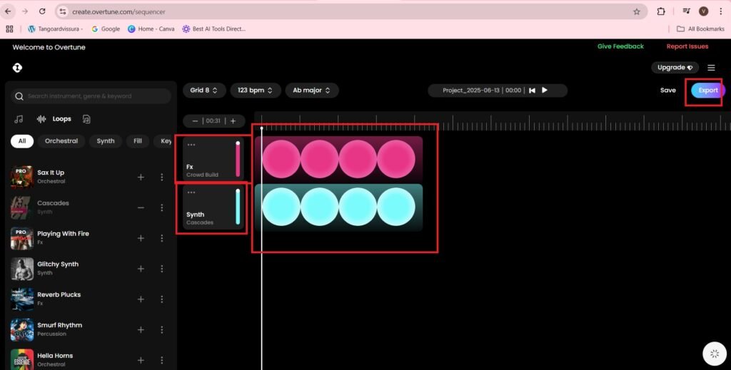 Combination of loops