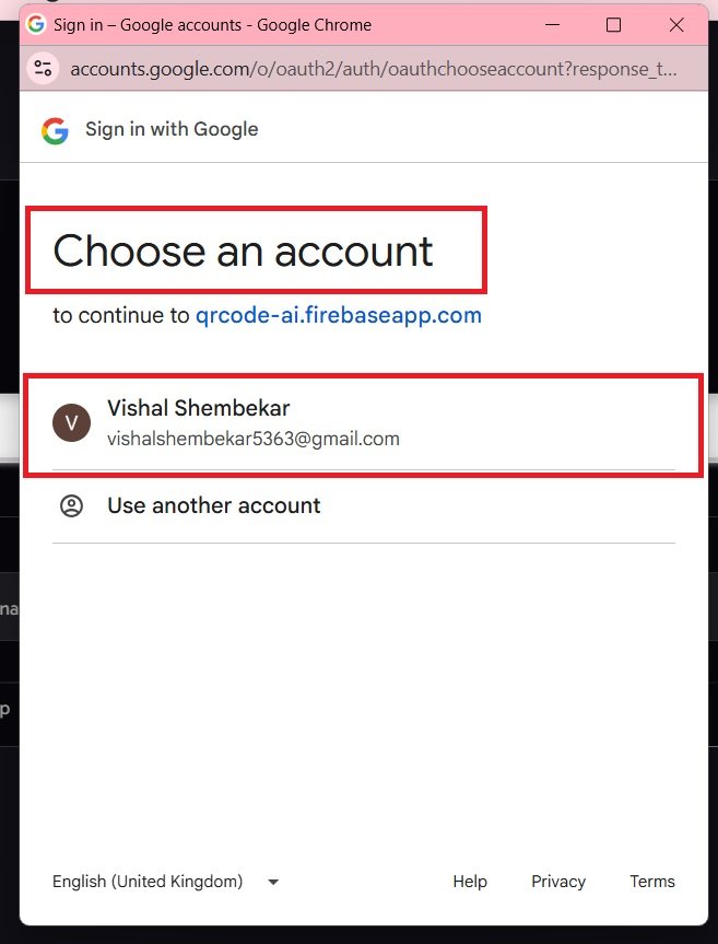 Choose an account