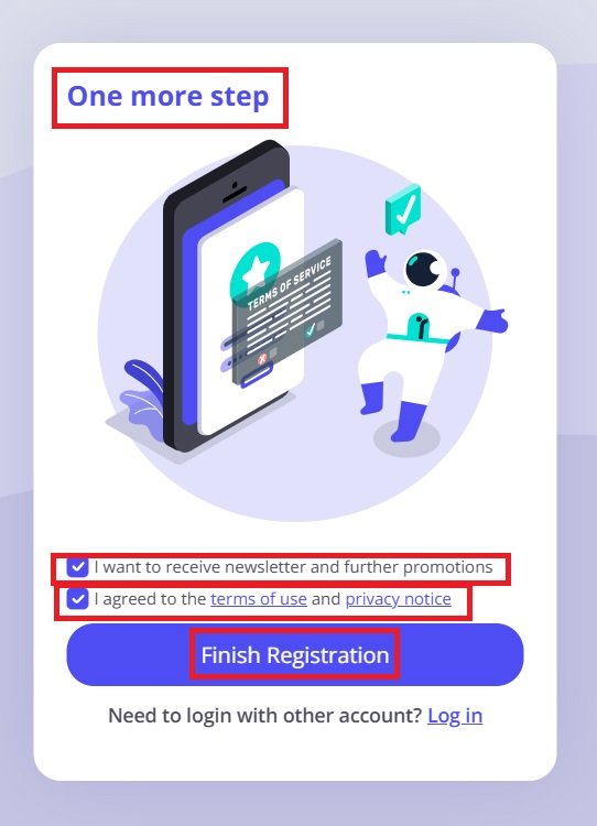 Finish Registration