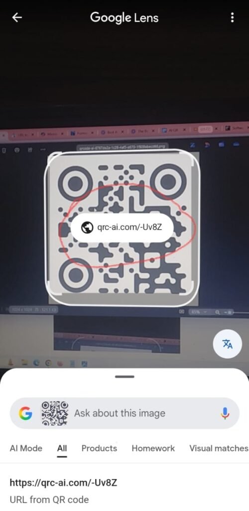 URL of the QR Code