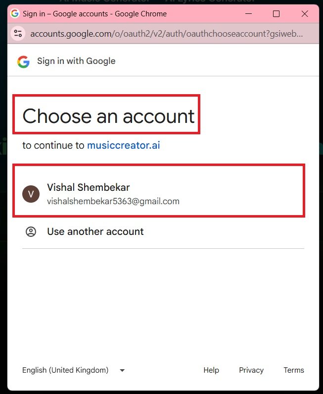 choose an account
