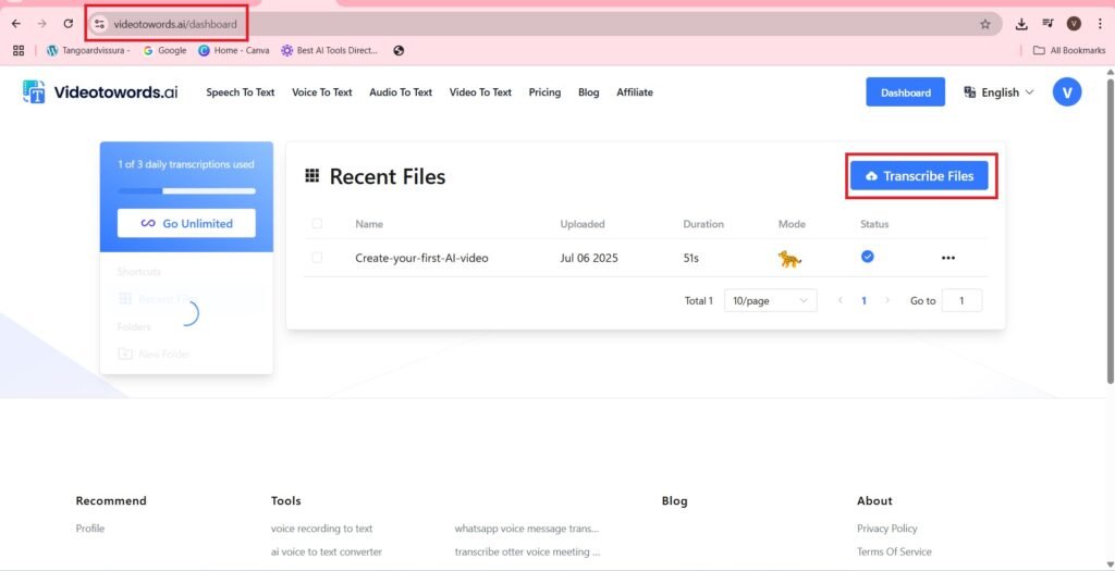 Transcribe Files
