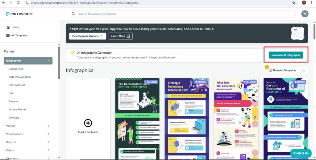 Generate AI Infographic