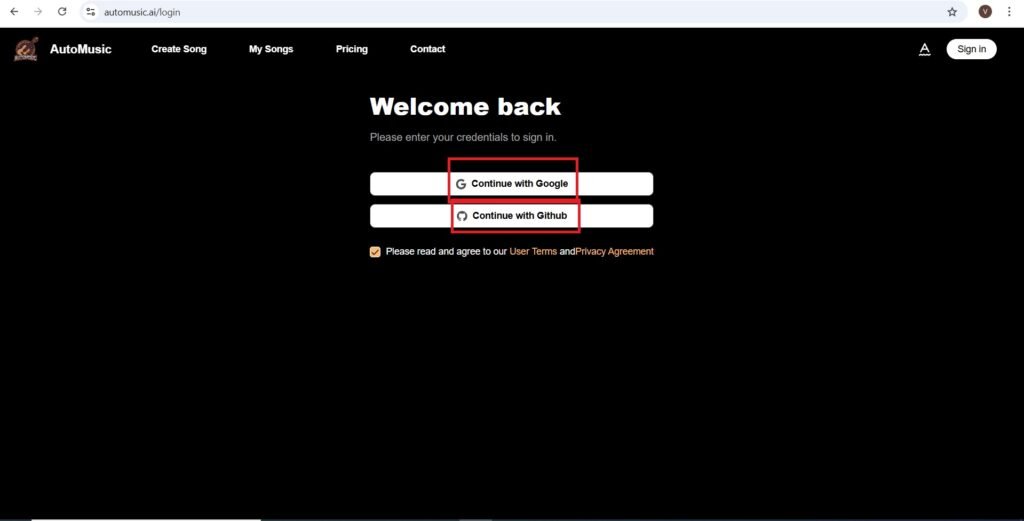 Choose an account