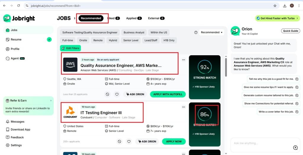 List of jobs