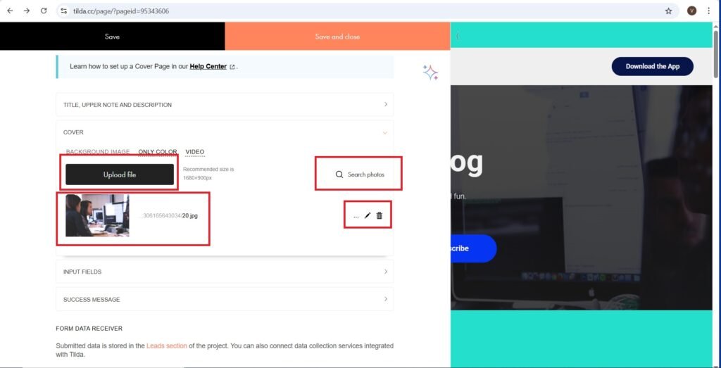 Search, upload a photo