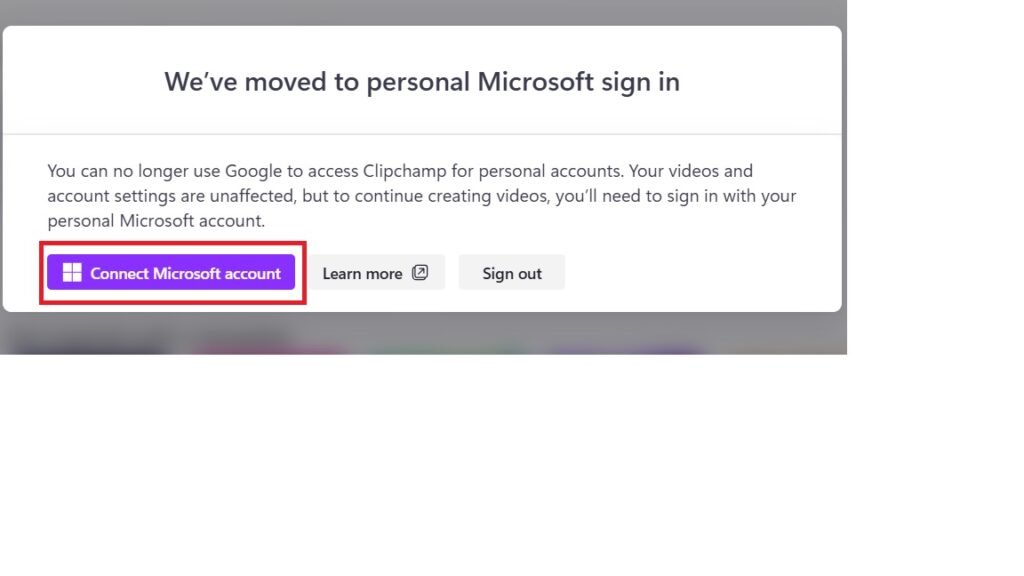 connect microsoft account