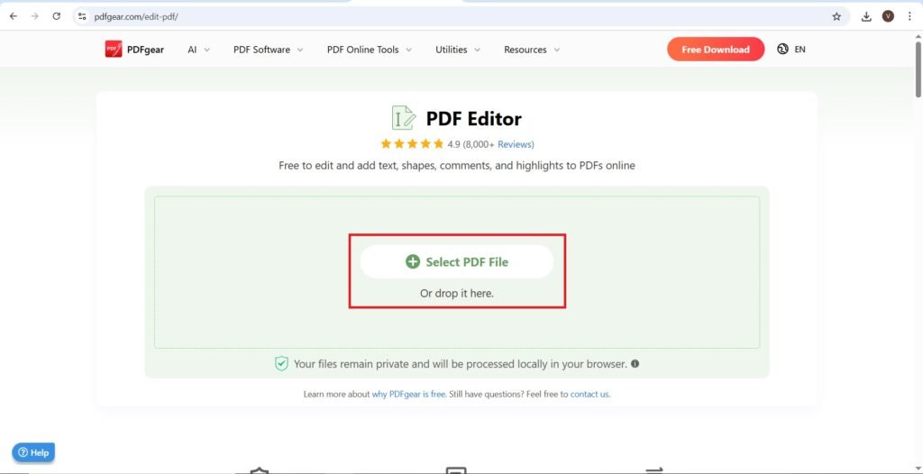 Select PDF Files