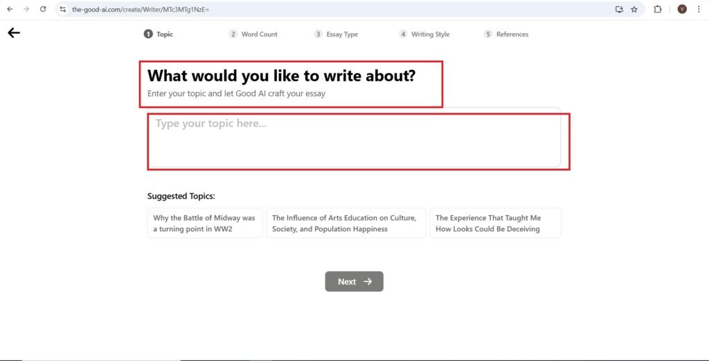 What would you like to write about?