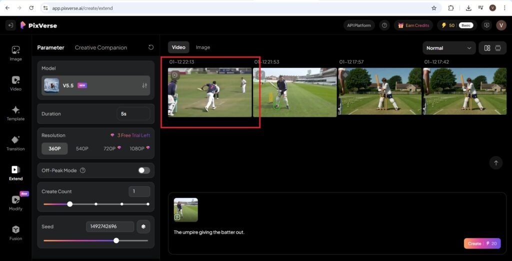 extended video is as follows